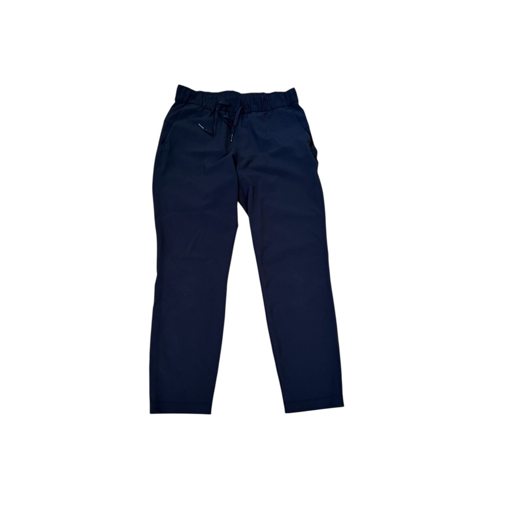 Lululemon Navy Blue Studio Pant High Rise Wide‎ Leg Athleisure Women Size 6